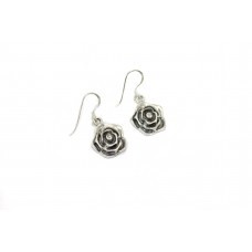 Traditional dangle women flower earring 925 Sterling Silver B 922